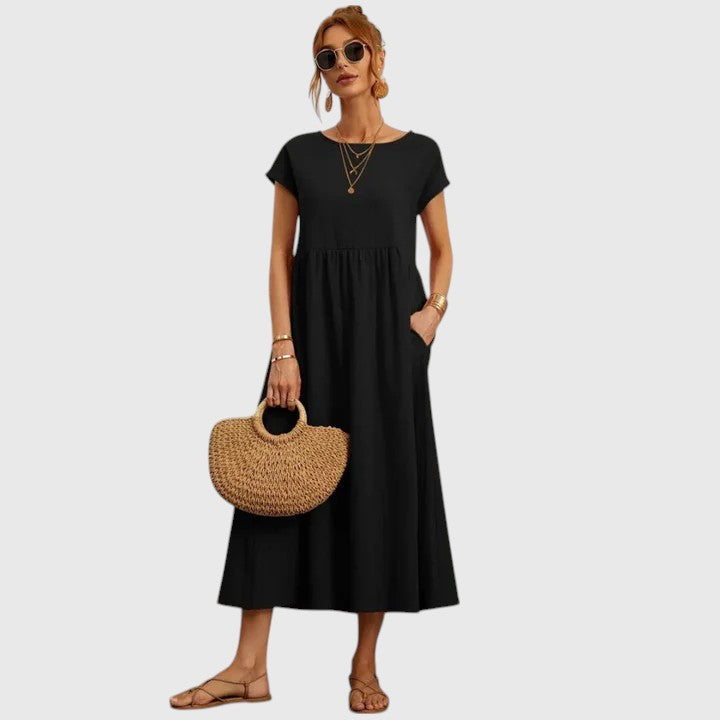 Stylish Women’s Midi Dress – Relaxed Fit with Everyday Comfort
