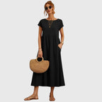 Stylish Women’s Midi Dress – Relaxed Fit with Everyday Comfort