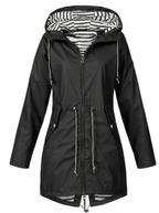 Sabrina | Women's Navy Hooded Coat