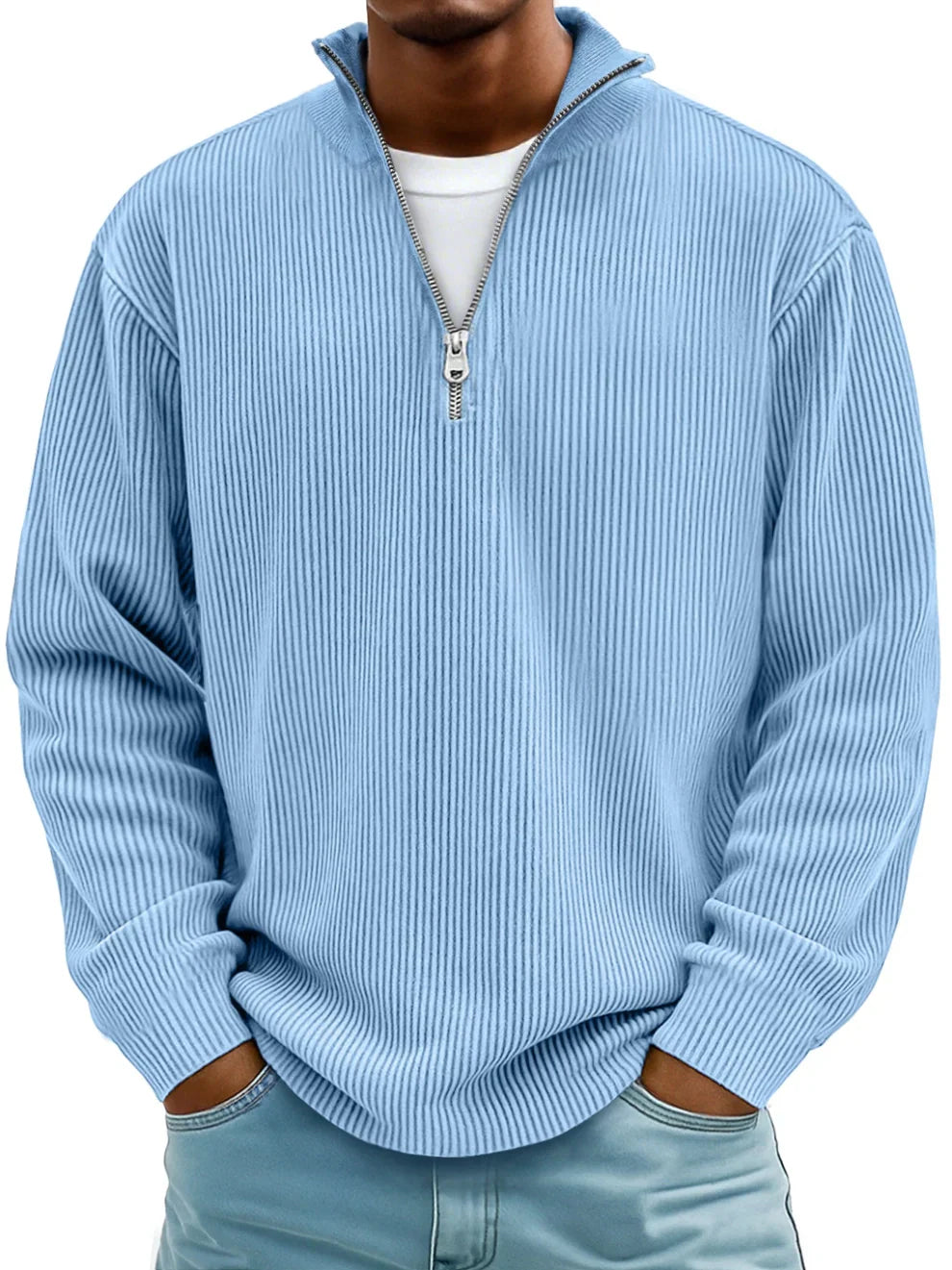 Barrett | Men's Ribbed Half-Zip Sweater