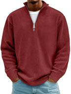 Barrett | Men's Ribbed Half-Zip Sweater