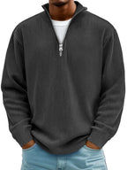 Barrett | Men's Ribbed Half-Zip Sweater