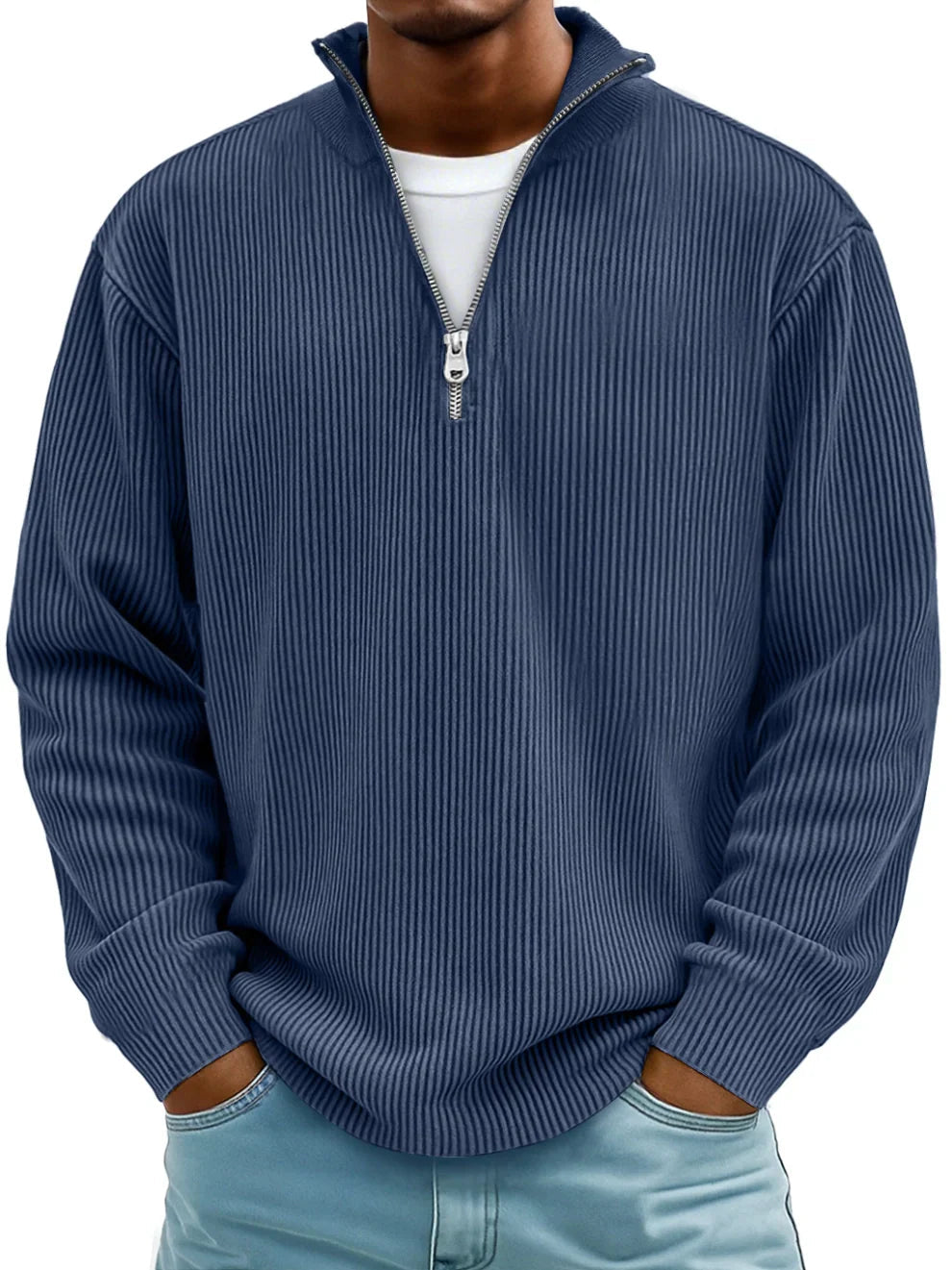 Barrett | Men's Ribbed Half-Zip Sweater