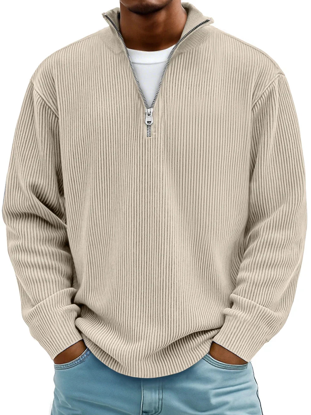 Barrett | Men's Ribbed Half-Zip Sweater