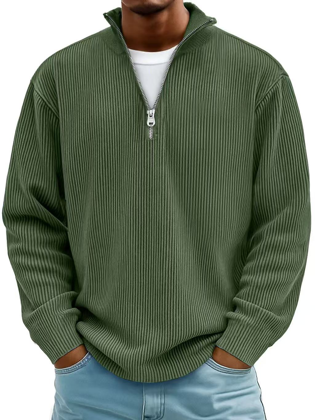 Barrett | Men's Ribbed Half-Zip Sweater