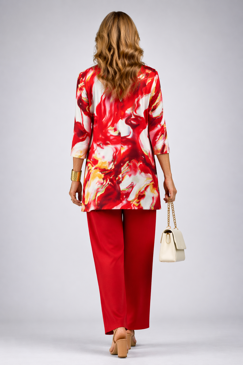 Gail | Women's Patterned Cardigan Three-Piece Set