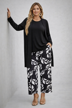 Polly | Women's Patterned Cardigan Three-Piece Set