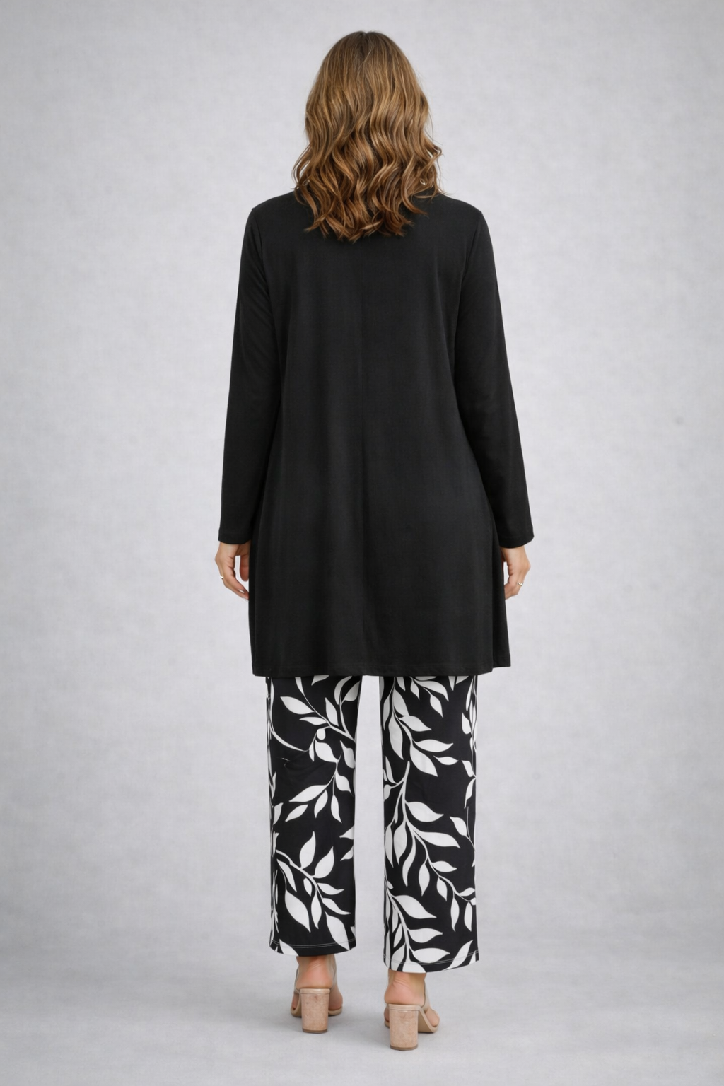 Polly | Women's Patterned Cardigan Three-Piece Set