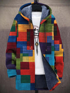 Iris | Women's Colorblock Cardigan with Zip Closure