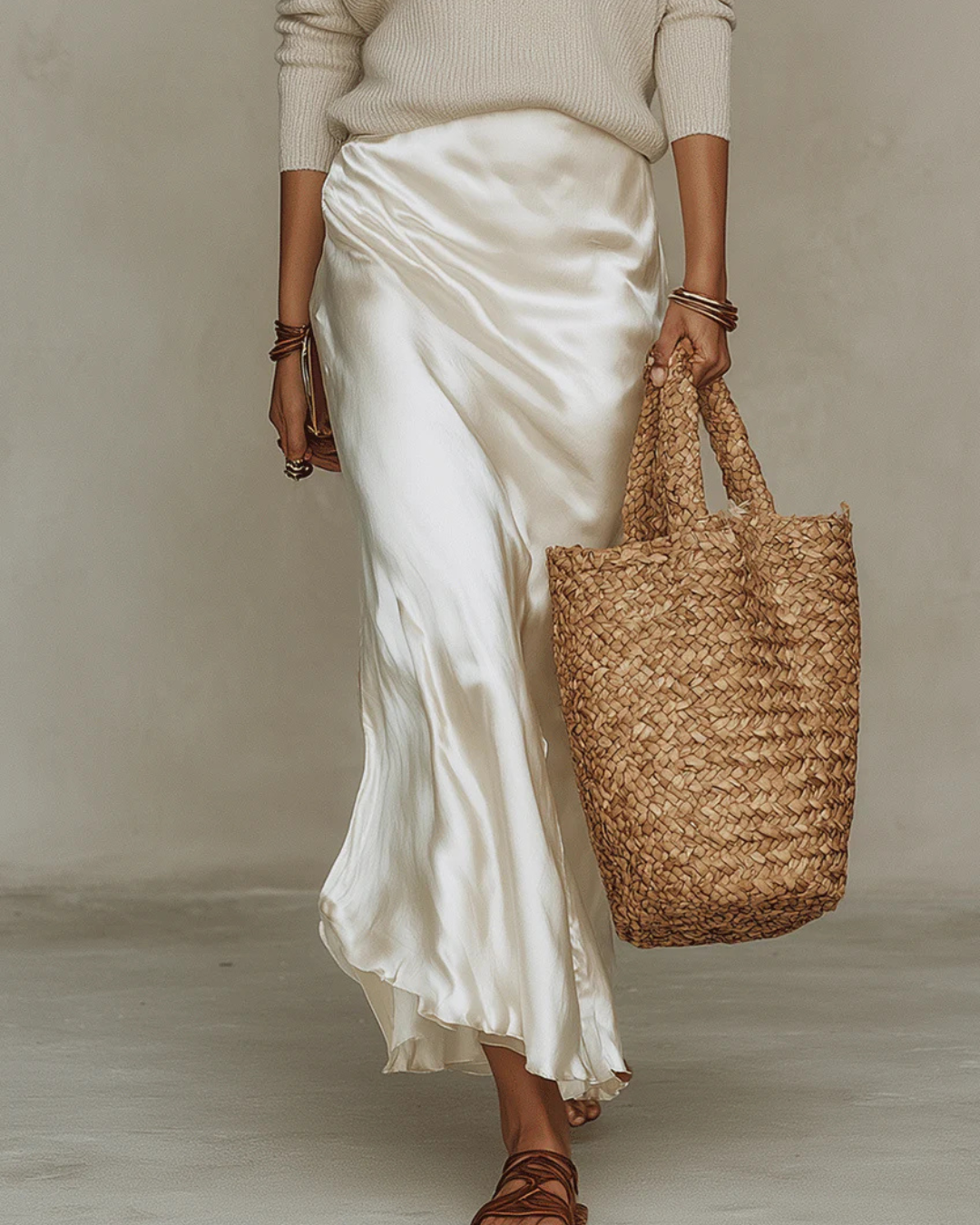 Emery | Women's V-Neck Midi Dress with Ribbed Sweater