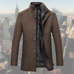 Henrik | Men's Quilted Vest with Knit Panel