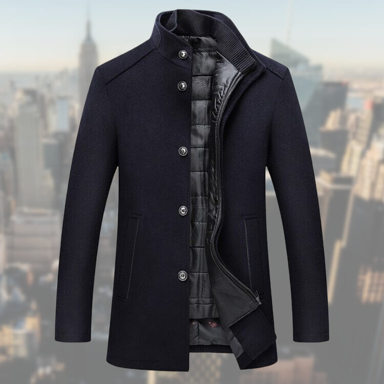 Henrik | Men's Quilted Vest with Knit Panel