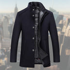 Henrik | Men's Quilted Vest with Knit Panel