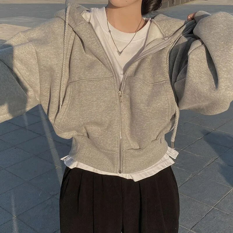 Harriet | Women's Oversized Zip Hoodie with Pockets