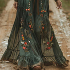 Bohemian Floral Maxi Dress - Summer Boho Elegant Style for Women