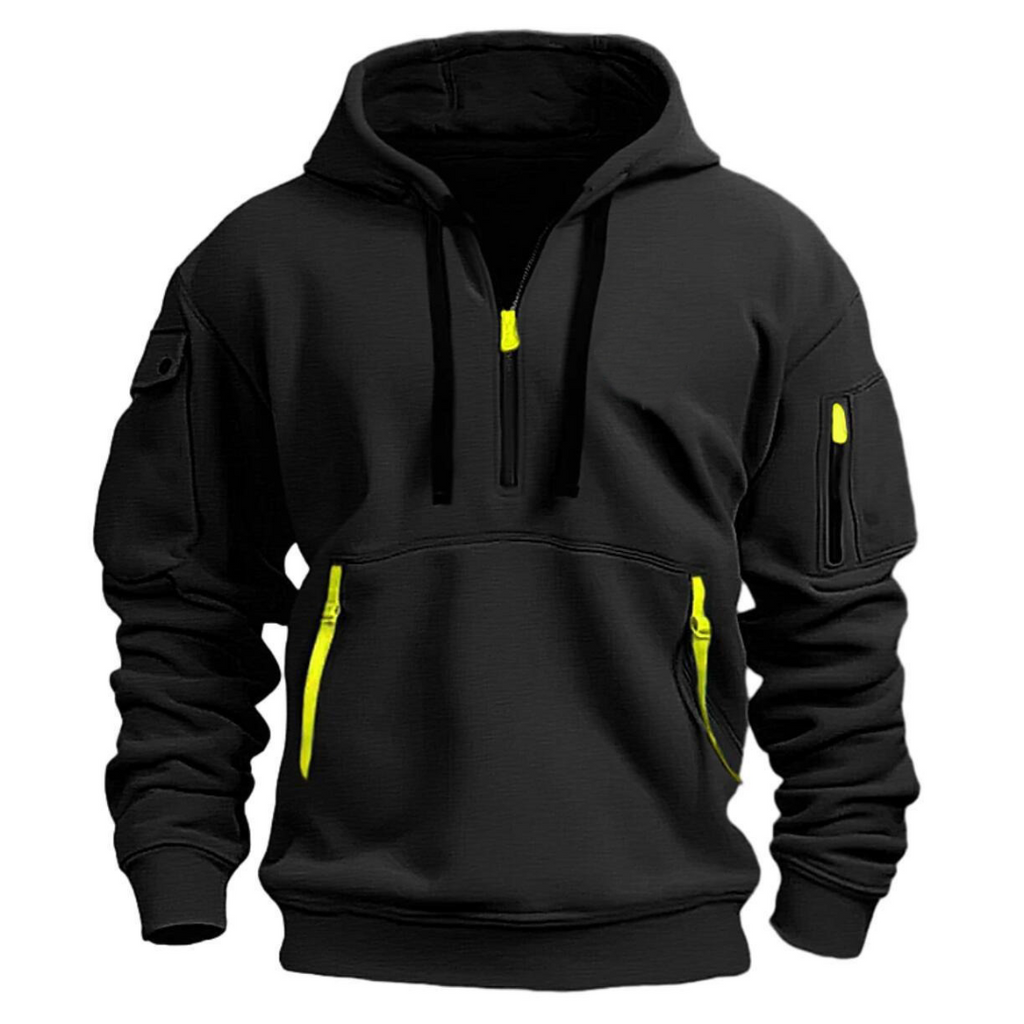 Madsen | Men's Half-Zip Hoodie with Cargo Pockets