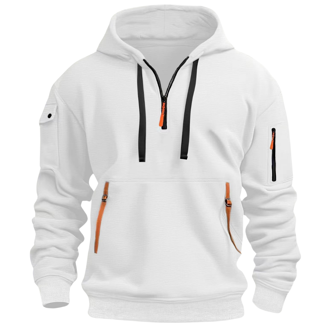 Madsen | Men's Half-Zip Hoodie with Cargo Pockets