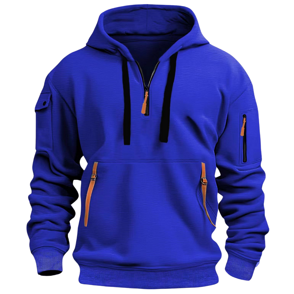 Madsen | Men's Half-Zip Hoodie with Cargo Pockets