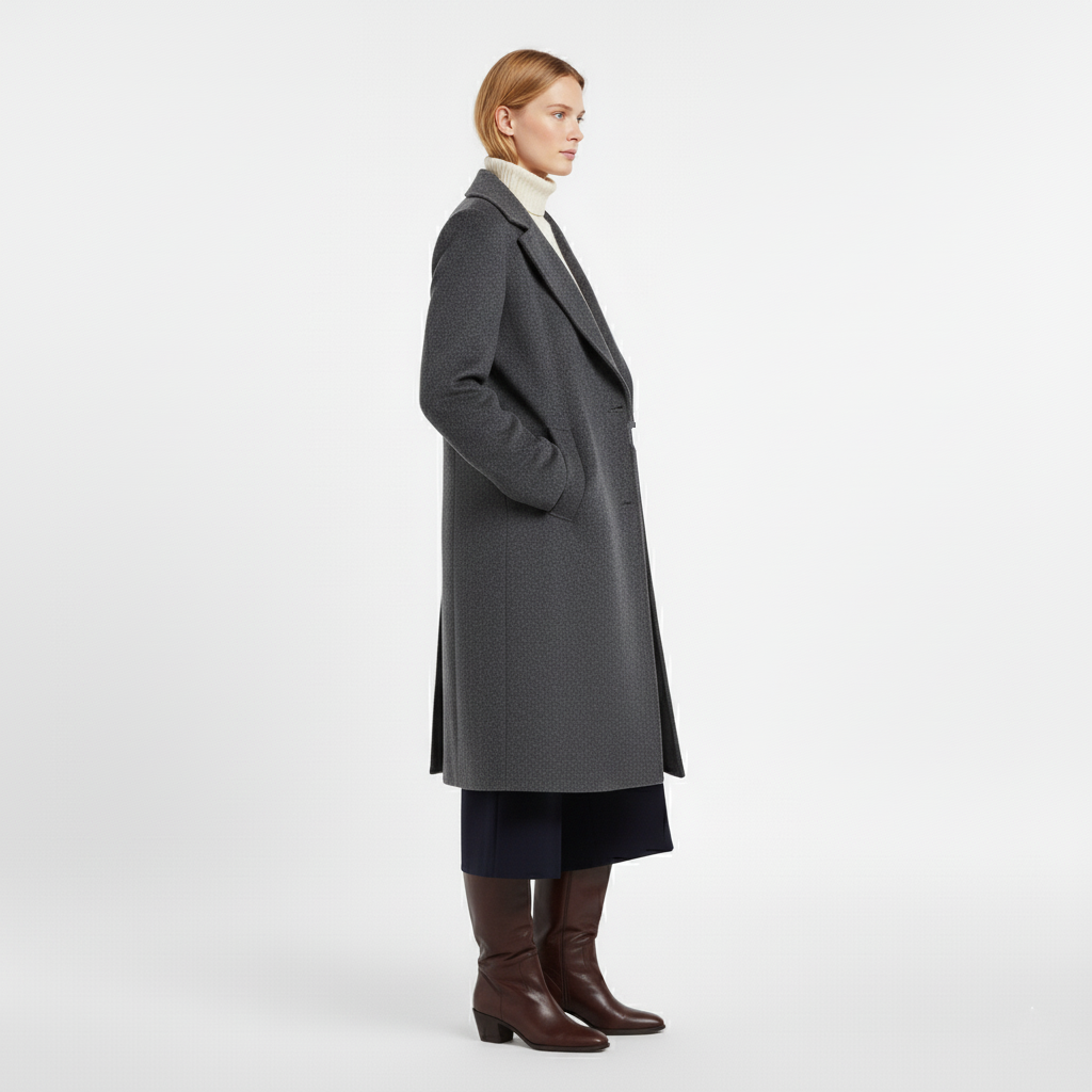 Stylish and warm women's jacket in gray
