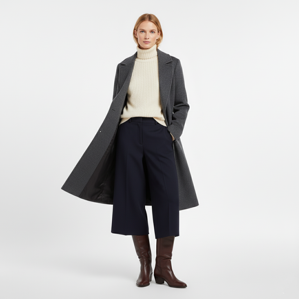 Stylish and warm women's jacket in gray