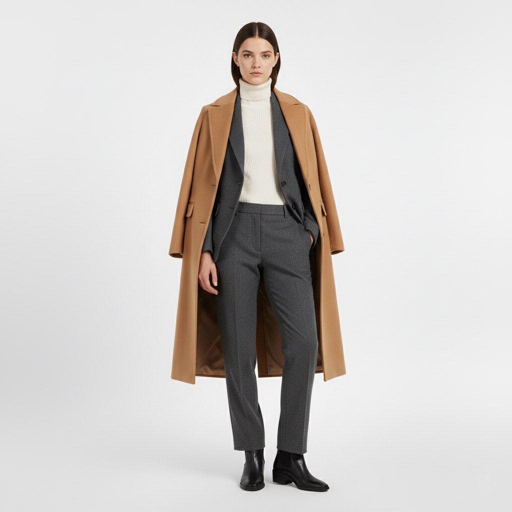 Stylish and comfortable women's jacket in brown