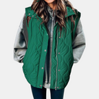 Flora | Women's Quilted Gilet with Removable Hood