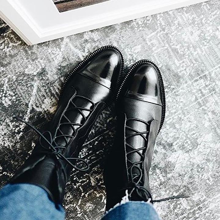 Stylish Women’s Leather Ankle Boots – Everyday Comfort with Timeless Elegance
