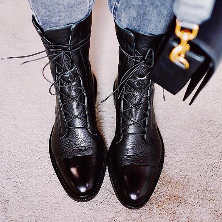 Stylish Women’s Leather Ankle Boots – Everyday Comfort with Timeless Elegance