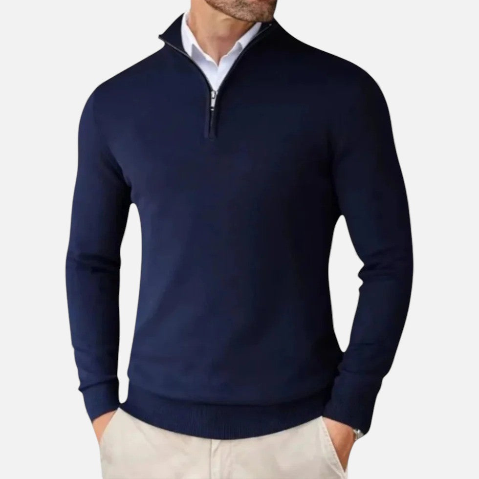 Greyson | Men's Cashmere Half-Zip Sweater