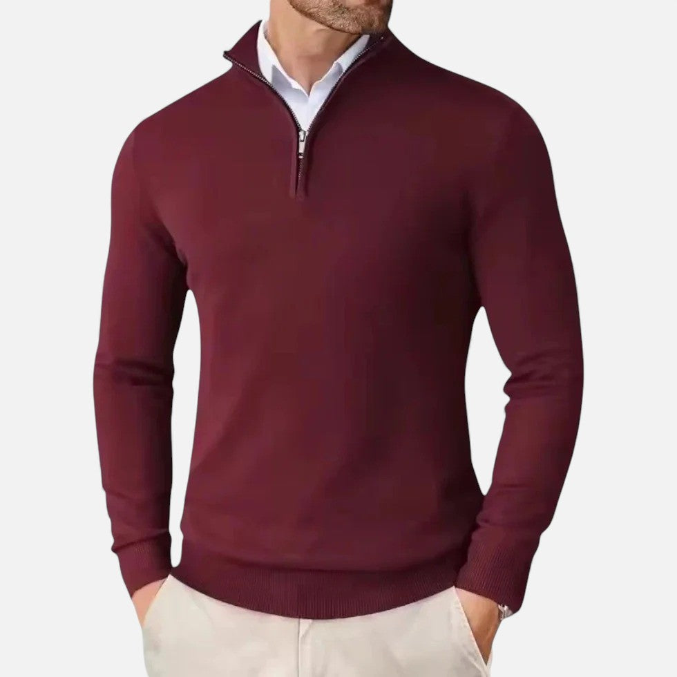 Greyson | Men's Cashmere Half-Zip Sweater