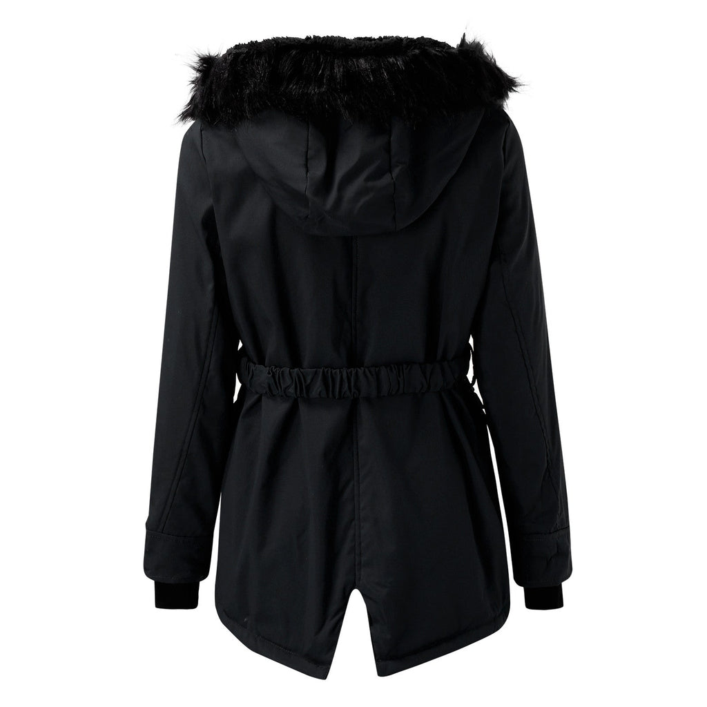 Marlena | Women's Parka Coat with Faux Fur Hood