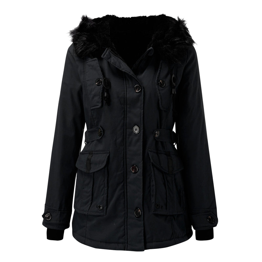 Marlena | Women's Parka Coat with Faux Fur Hood