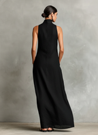 Juliet | Women's Sleeveless Turtleneck Maxi Dress