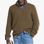 Nathaniel | Men's Quarter-Zip Ribbed Sweater