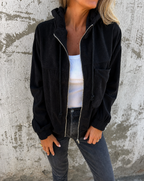 Natalie | Women's Relaxed Corduroy Hooded Jacket