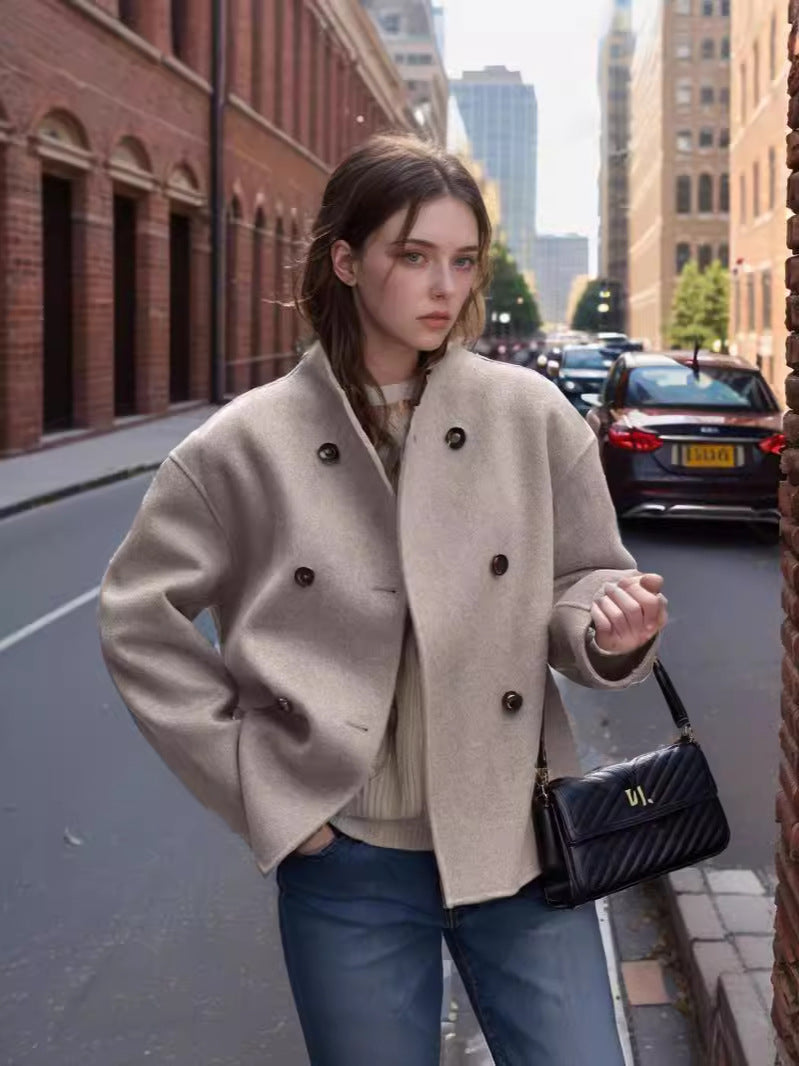 Solene | Women's Oversized Double-Breasted Wool Jacket