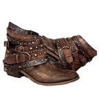 Anaïs | Women's Western Studded Ankle Boots