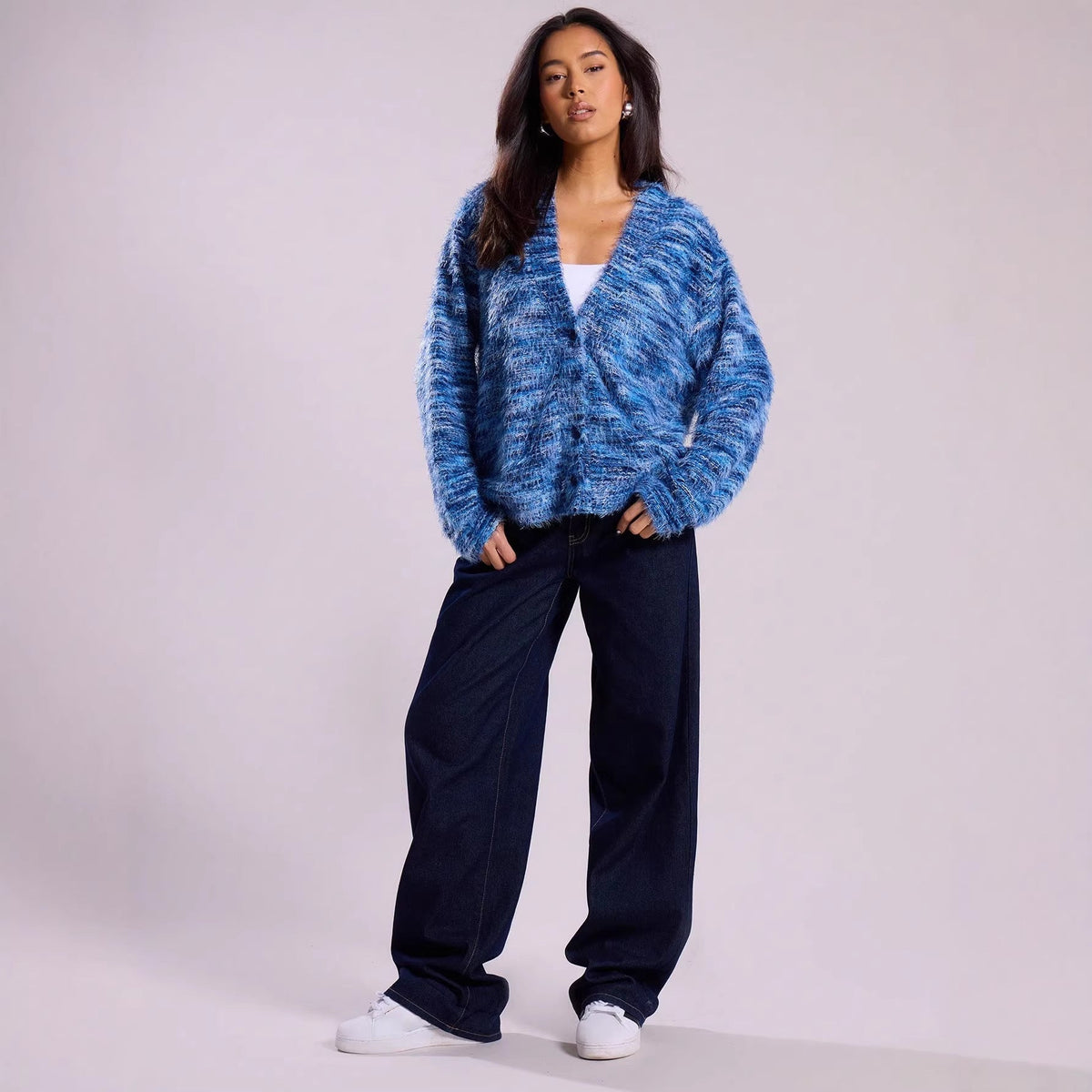 Lena | Women's Oversized Cardigan with Textured Knit
