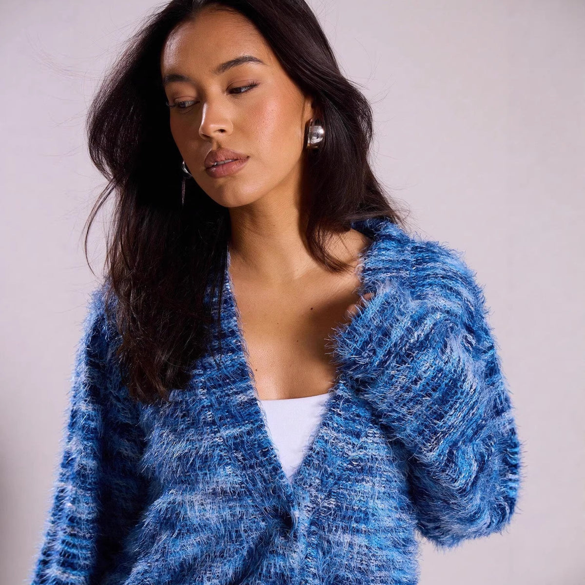 Lena | Women's Oversized Cardigan with Textured Knit