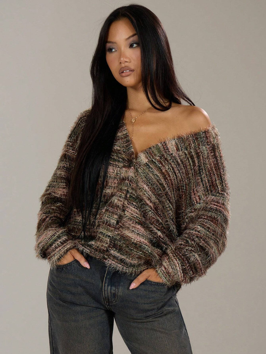 Lena | Women's Oversized Cardigan with Textured Knit