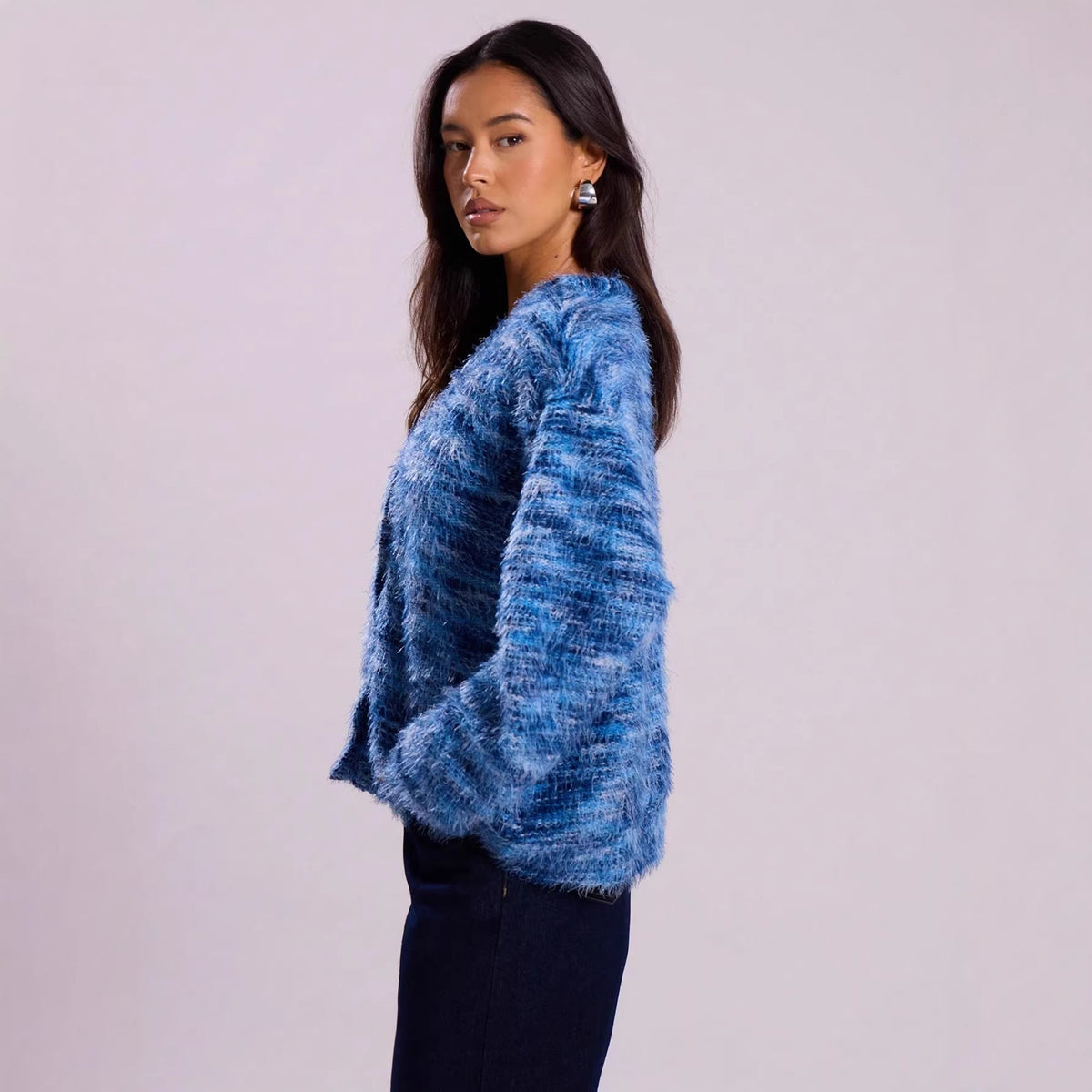 Lena | Women's Oversized Cardigan with Textured Knit