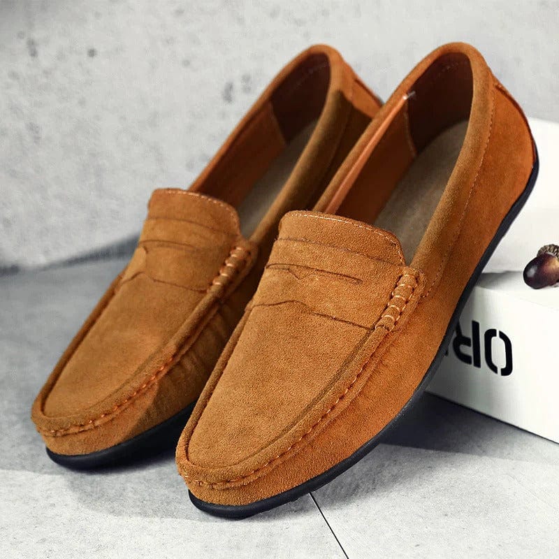Oliver | Men's Suede Loafer with Penny Strap