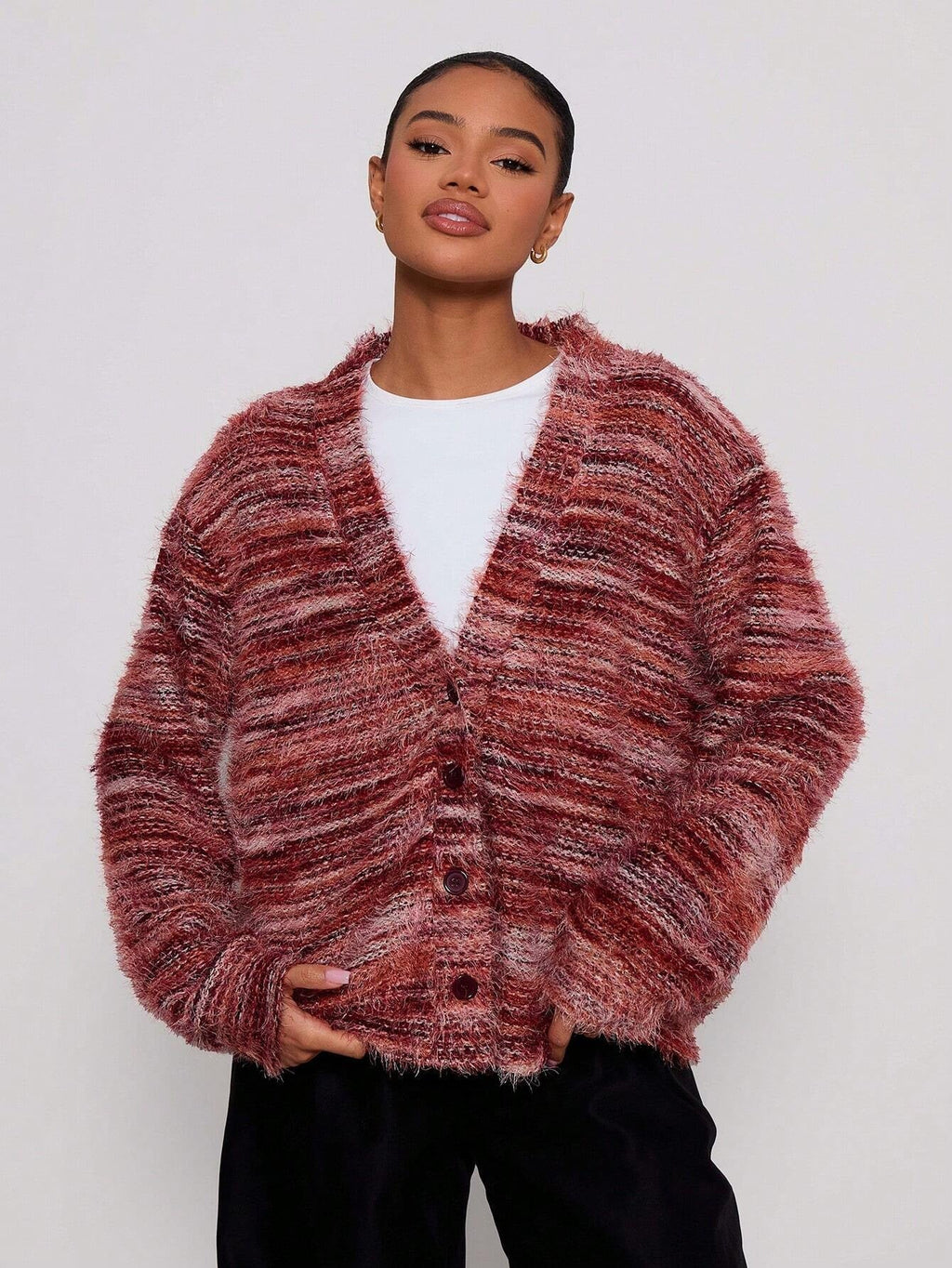 Lena | Women's Oversized Cardigan with Textured Knit