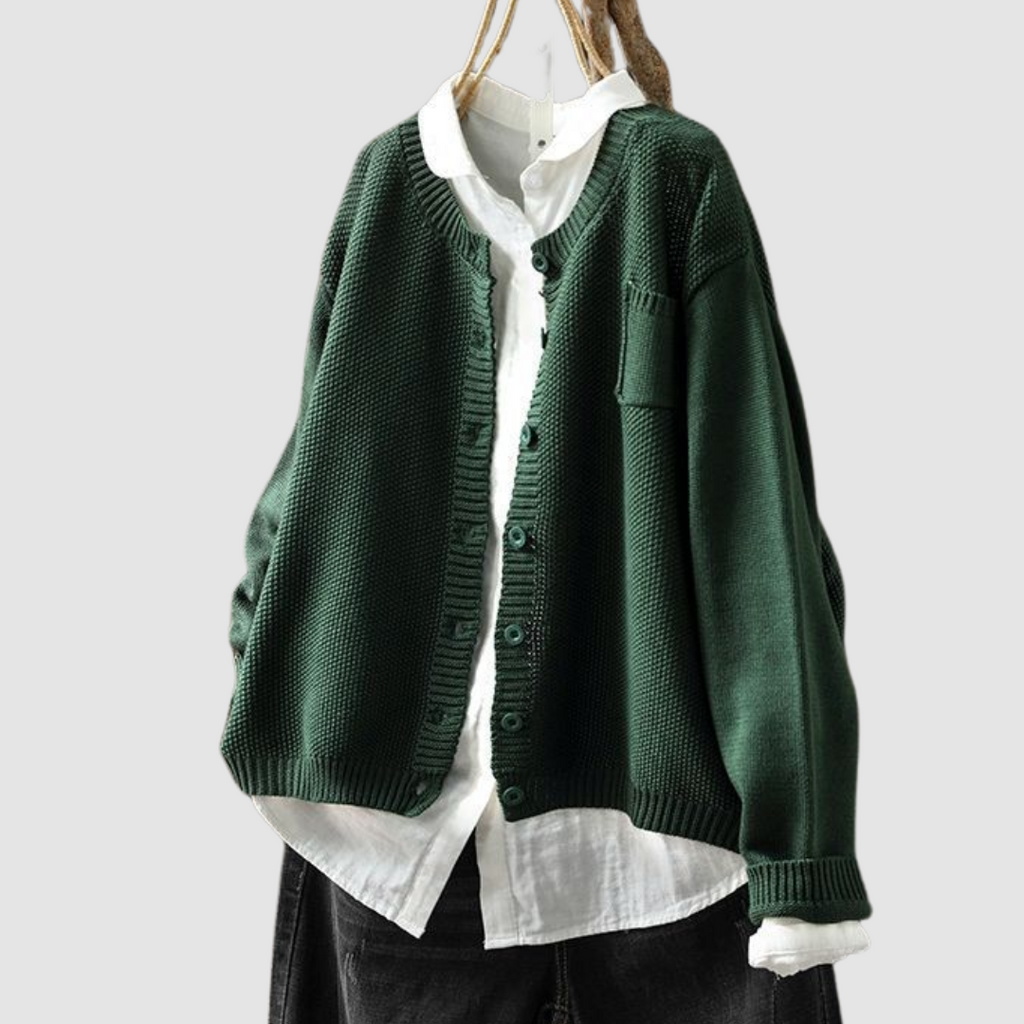 Berlinda | Women's Soft-Knit Button Cardigan