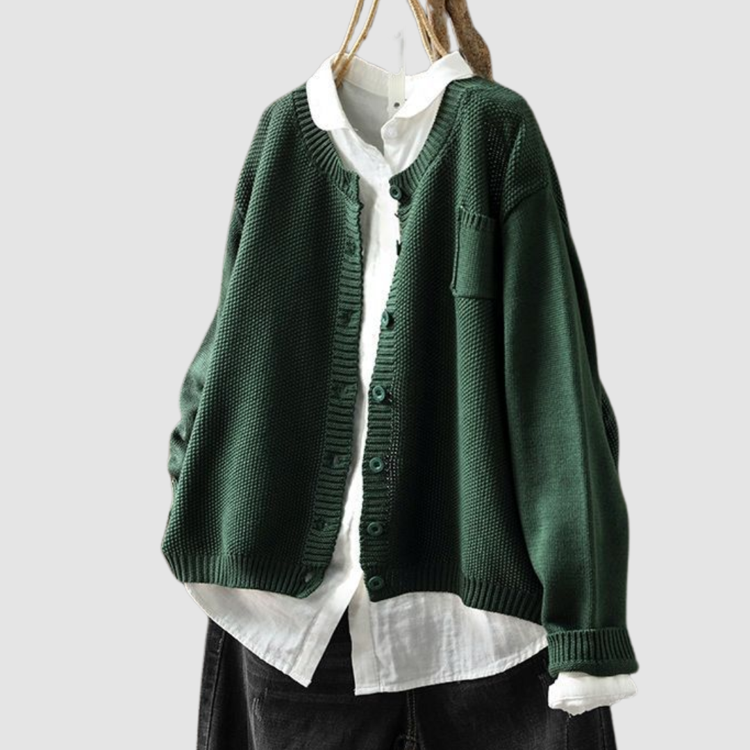 Berlinda | Women's Soft-Knit Button Cardigan