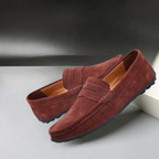Oliver | Men's Suede Loafer with Penny Strap
