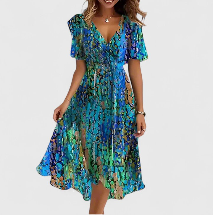 Floral Charm Mini Dress – Feminine Elegance with a Flowy Silhouette
