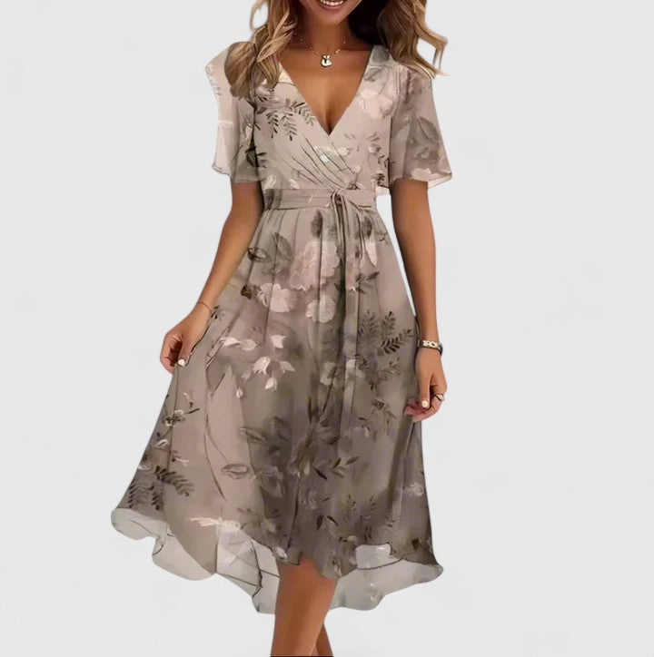 Floral Charm Mini Dress – Feminine Elegance with a Flowy Silhouette