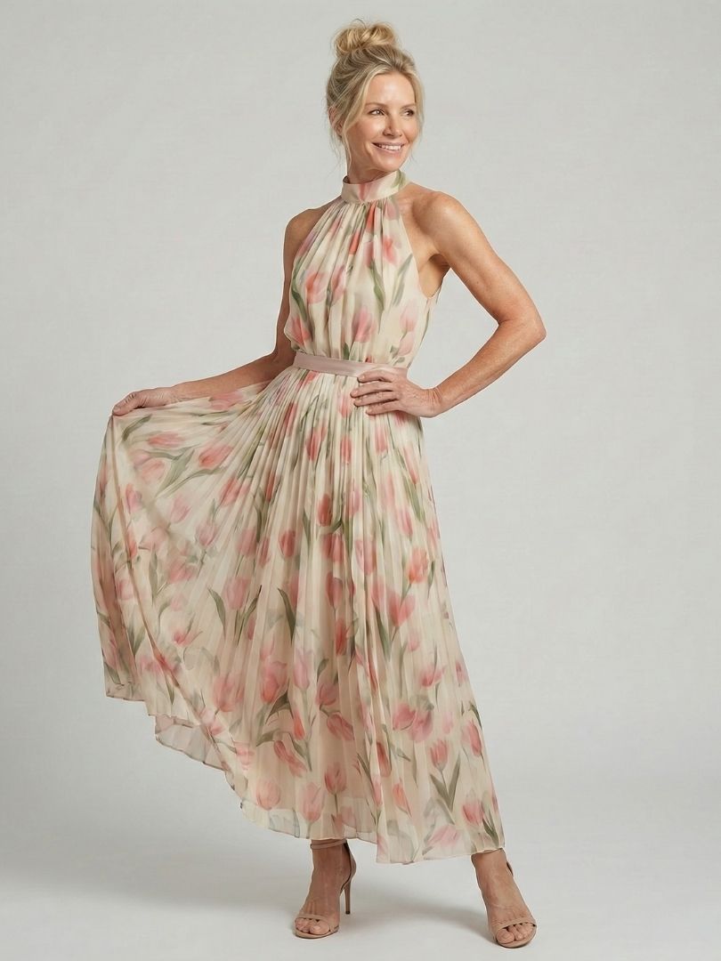 Elegant Midi Dress - Summer Lightweight Flowing Style for Women