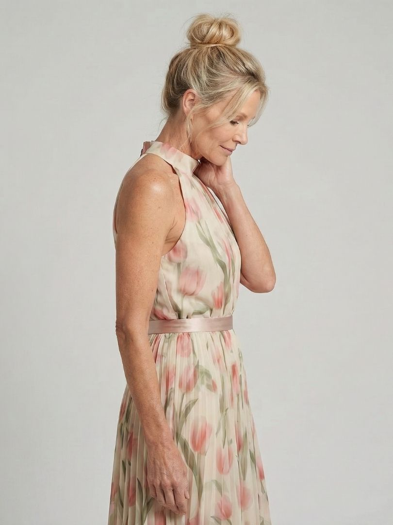 Elegant Midi Dress - Summer Lightweight Flowing Style for Women
